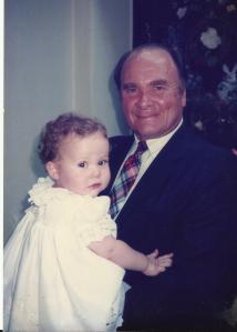 Papa and Sarah.9.9.1990